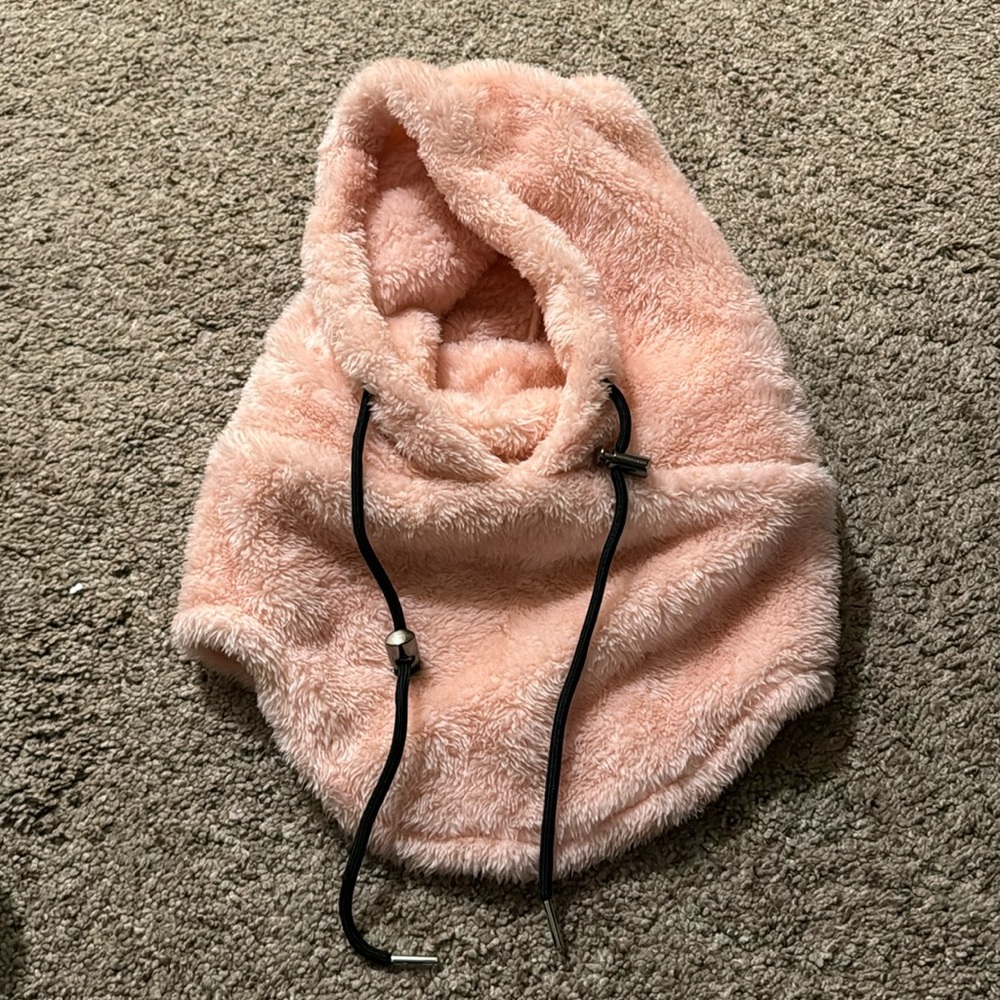 COPY - Sherpa fleece hood - BRAND NEW Pink, Gray, or Cream